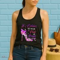 Butterfly Domestic Violence & Breast Cancer Awareness Women's Tank Top thumb 2