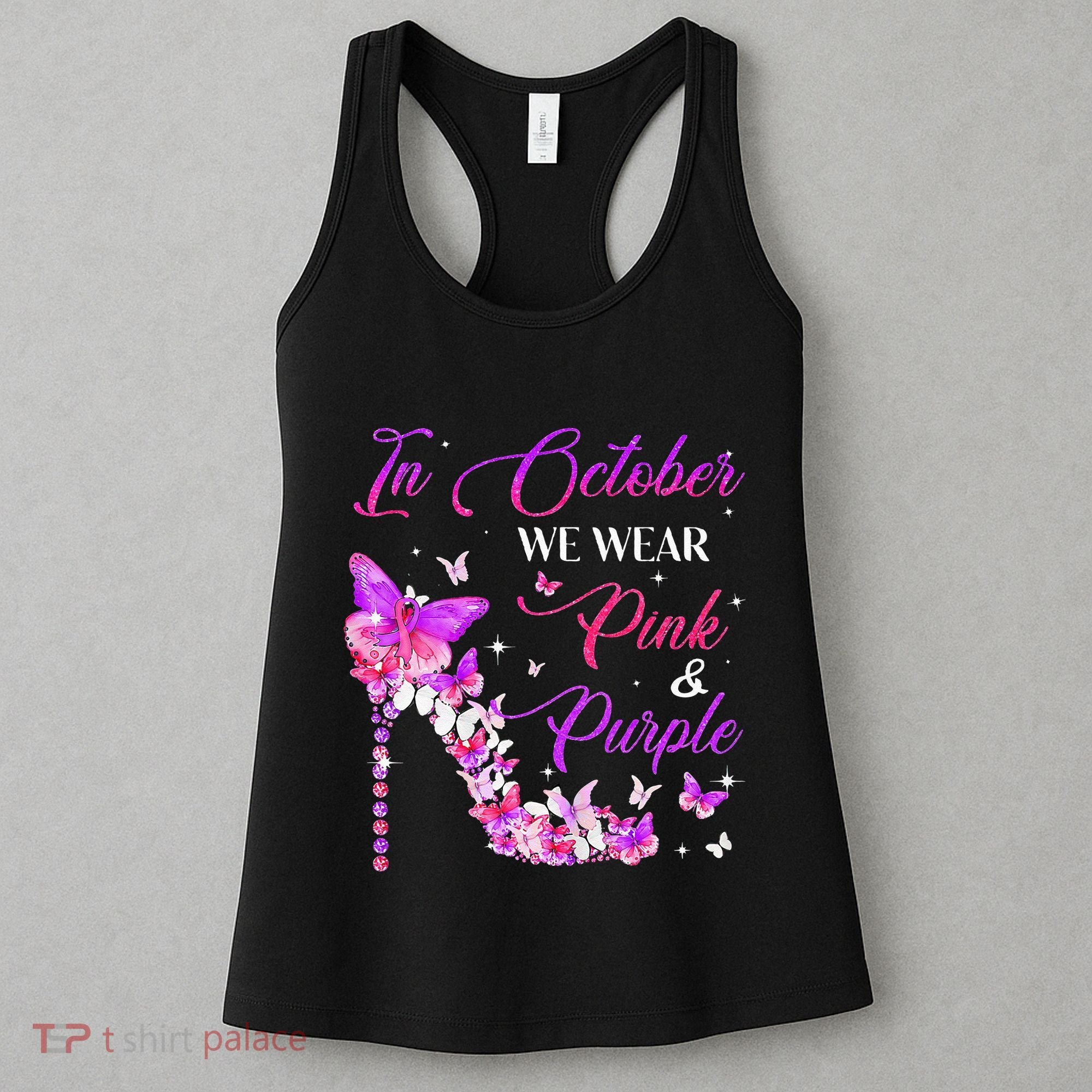 Butterfly Domestic Violence & Breast Cancer Awareness Women's Tank Top