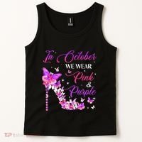 Butterfly Domestic Violence & Breast Cancer Awareness Tank Top thumb 2