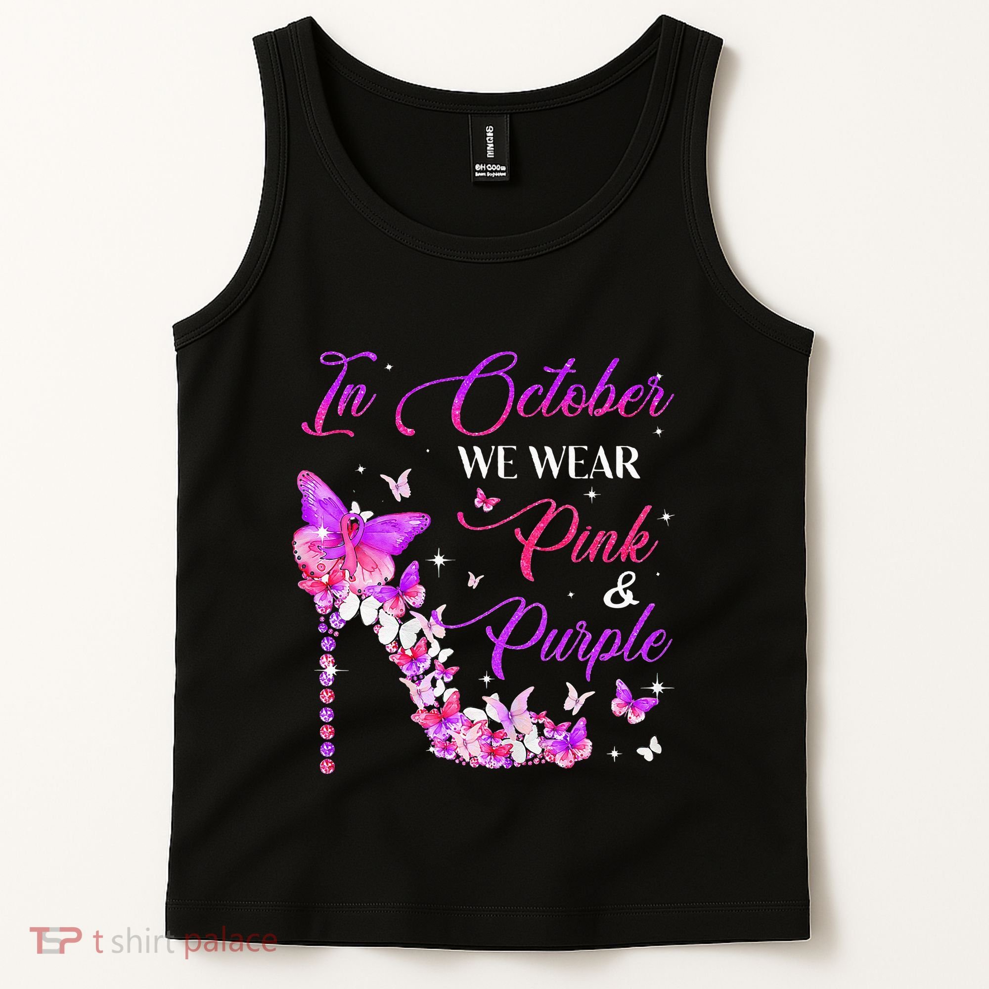 Butterfly Domestic Violence & Breast Cancer Awareness Tank Top