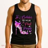 Butterfly Domestic Violence & Breast Cancer Awareness Tank Top thumb 3