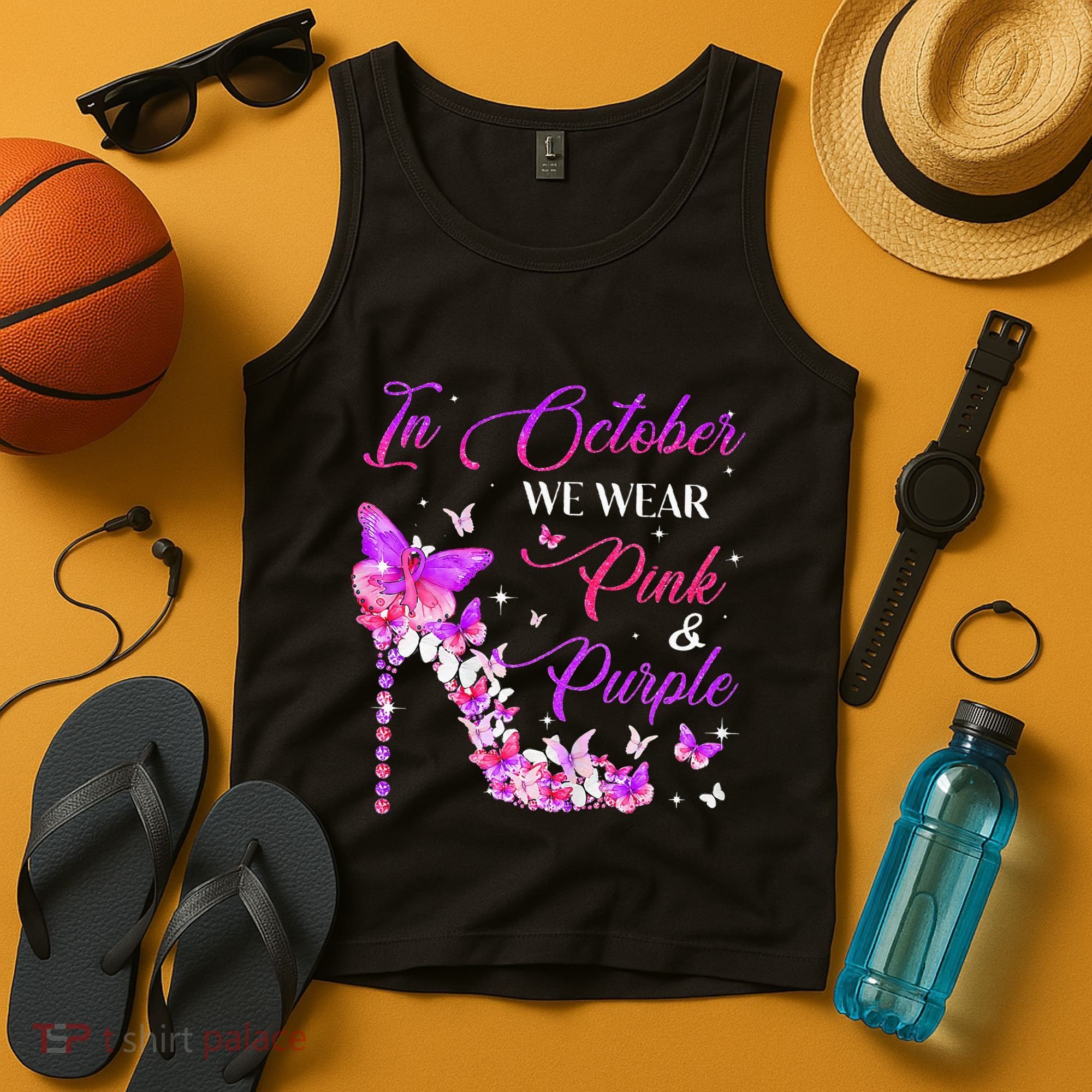 Butterfly Domestic Violence & Breast Cancer Awareness Tank Top