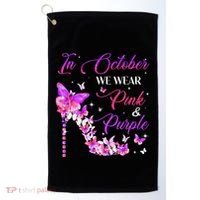 Butterfly Domestic Violence & Breast Cancer Awareness Golf Towel thumb 0