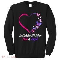 Butterfly Domestic Violence & Breast Cancer Awareness Sweatshirt thumb 0