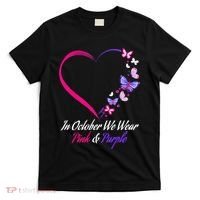 Butterfly Domestic Violence & Breast Cancer Awareness T-Shirt thumb 0