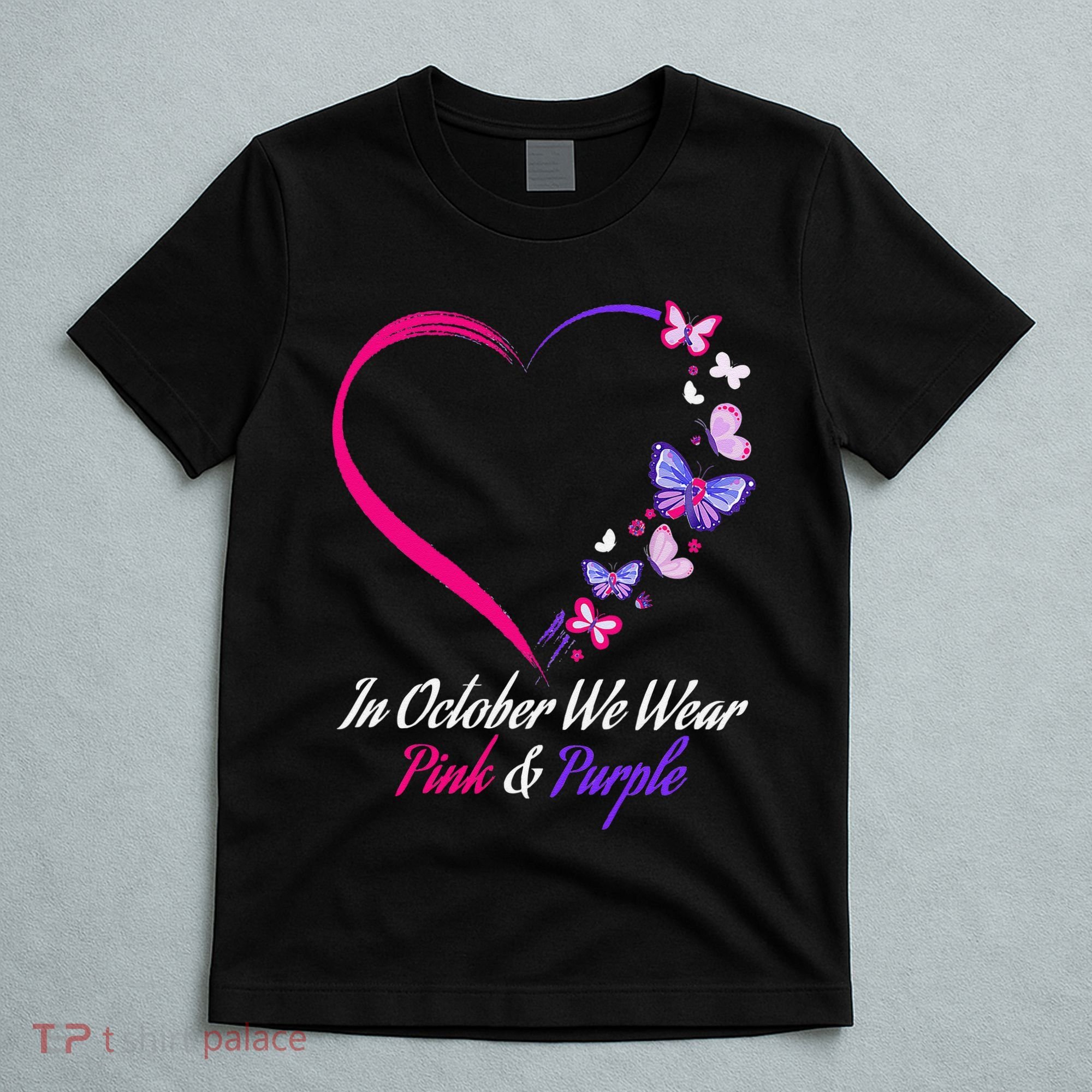 Butterfly Domestic Violence & Breast Cancer Awareness T-Shirt