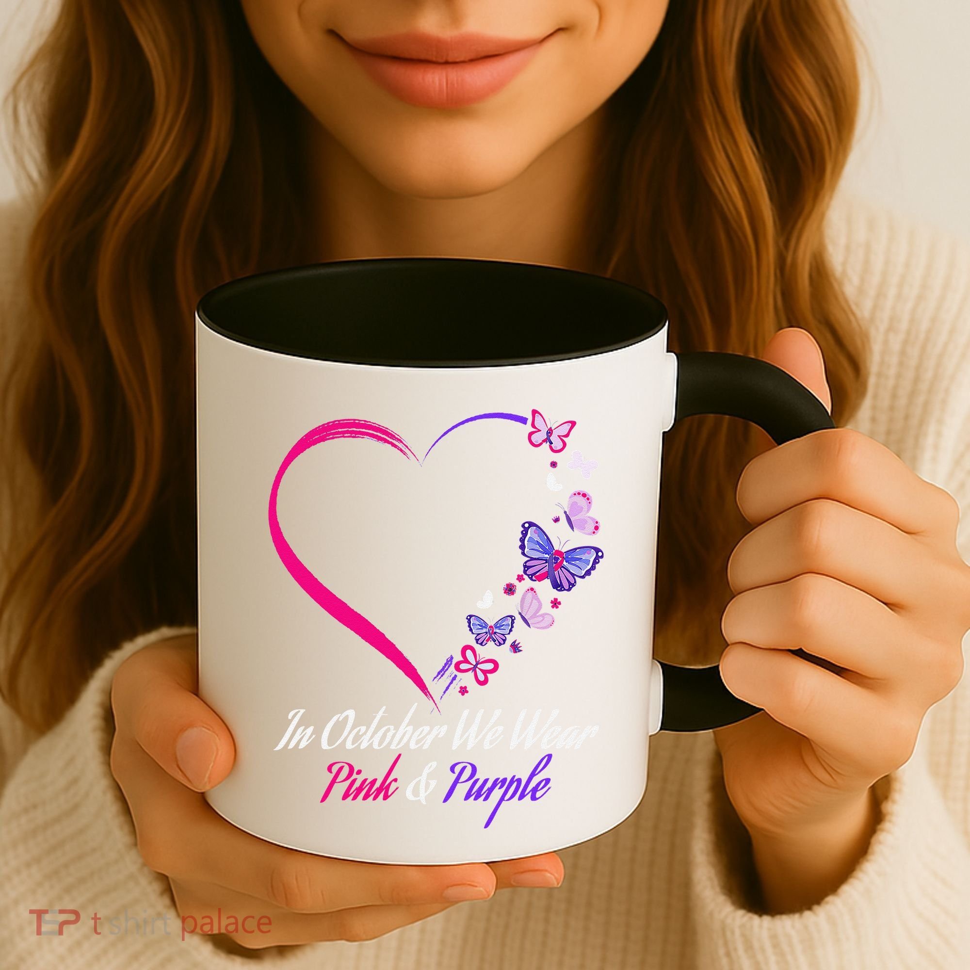 Butterfly Domestic Violence & Breast Cancer Awareness Coffee Mug