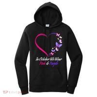 Butterfly Domestic Violence & Breast Cancer Awareness Women's Hoodie thumb 0