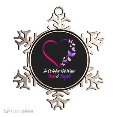 Butterfly Domestic Violence & Breast Cancer Awareness Ornament