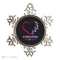 Butterfly Domestic Violence & Breast Cancer Awareness Ornament thumb 0
