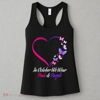 Butterfly Domestic Violence & Breast Cancer Awareness Women's Tank Top thumb 3