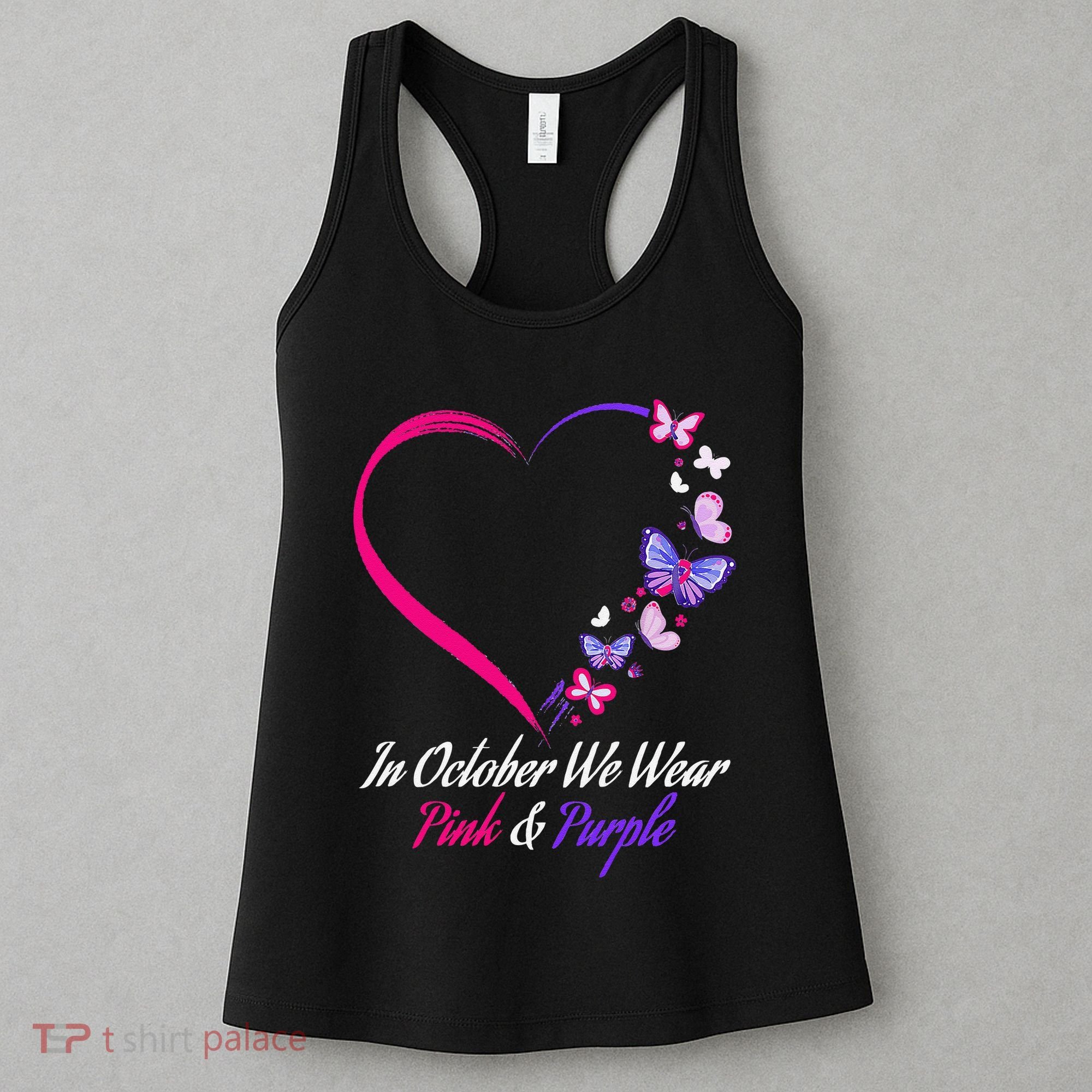 Butterfly Domestic Violence & Breast Cancer Awareness Women's Tank Top