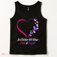Butterfly Domestic Violence & Breast Cancer Awareness Tank Top thumb 2