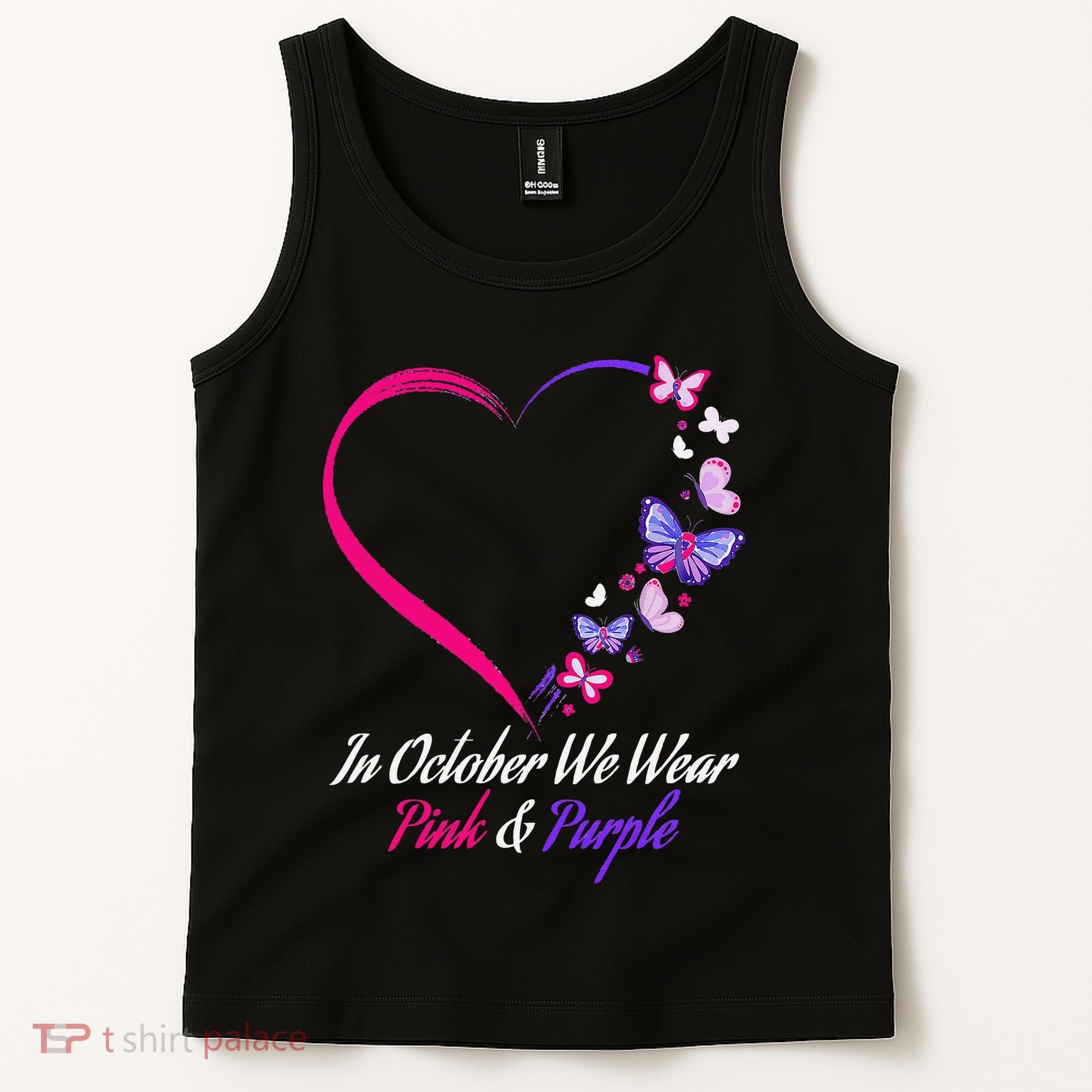 Butterfly Domestic Violence & Breast Cancer Awareness Tank Top