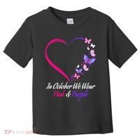 Butterfly Domestic Violence & Breast Cancer Awareness Toddler T-Shirt thumb 0