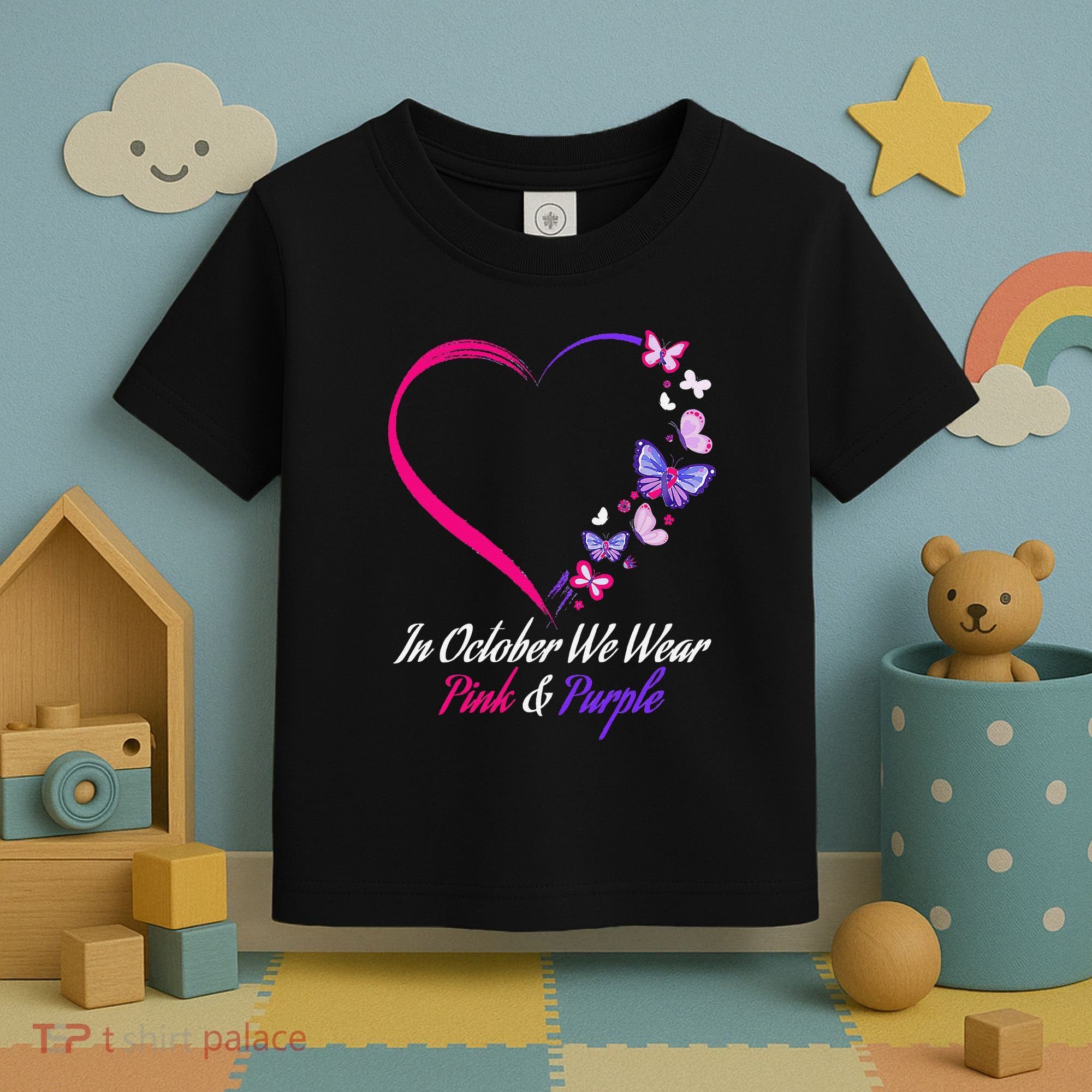 Butterfly Domestic Violence & Breast Cancer Awareness Toddler T-Shirt