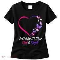Butterfly Domestic Violence & Breast Cancer Awareness Women's T-Shirt thumb 0