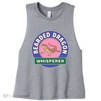 Bearded Dragon Whisperer Women's Racerback Cropped Tank thumb 0
