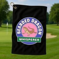 Bearded Dragon Whisperer Golf Towel thumb 1