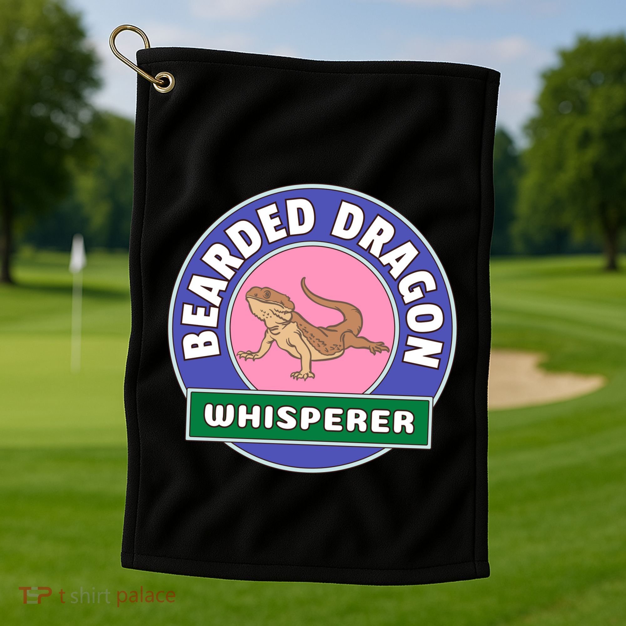 Bearded Dragon Whisperer Golf Towel