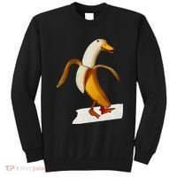 Banana Duck Walks Funny Anthropomorphic Fruit Bird Animal Sweatshirt thumb 0
