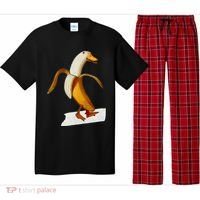 Banana Duck Walks Funny Anthropomorphic Fruit Bird Animal Pajama Set thumb 0