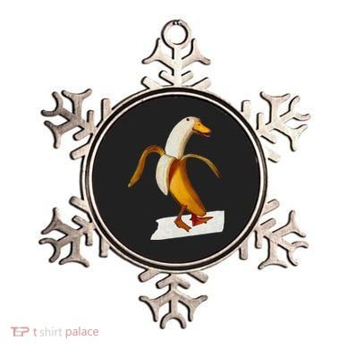 Banana Duck Walks Funny Anthropomorphic Fruit Bird Animal Ornament