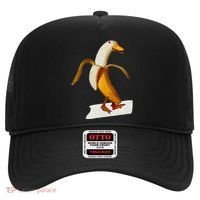Banana Duck Walks Funny Anthropomorphic Fruit Bird Animal Hat thumb 0
