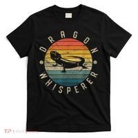 Bearded Dragon Whisperer Vintage Sunset Lizard Reptile T-Shirt thumb 0