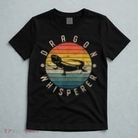 Bearded Dragon Whisperer Vintage Sunset Lizard Reptile T-Shirt thumb 5