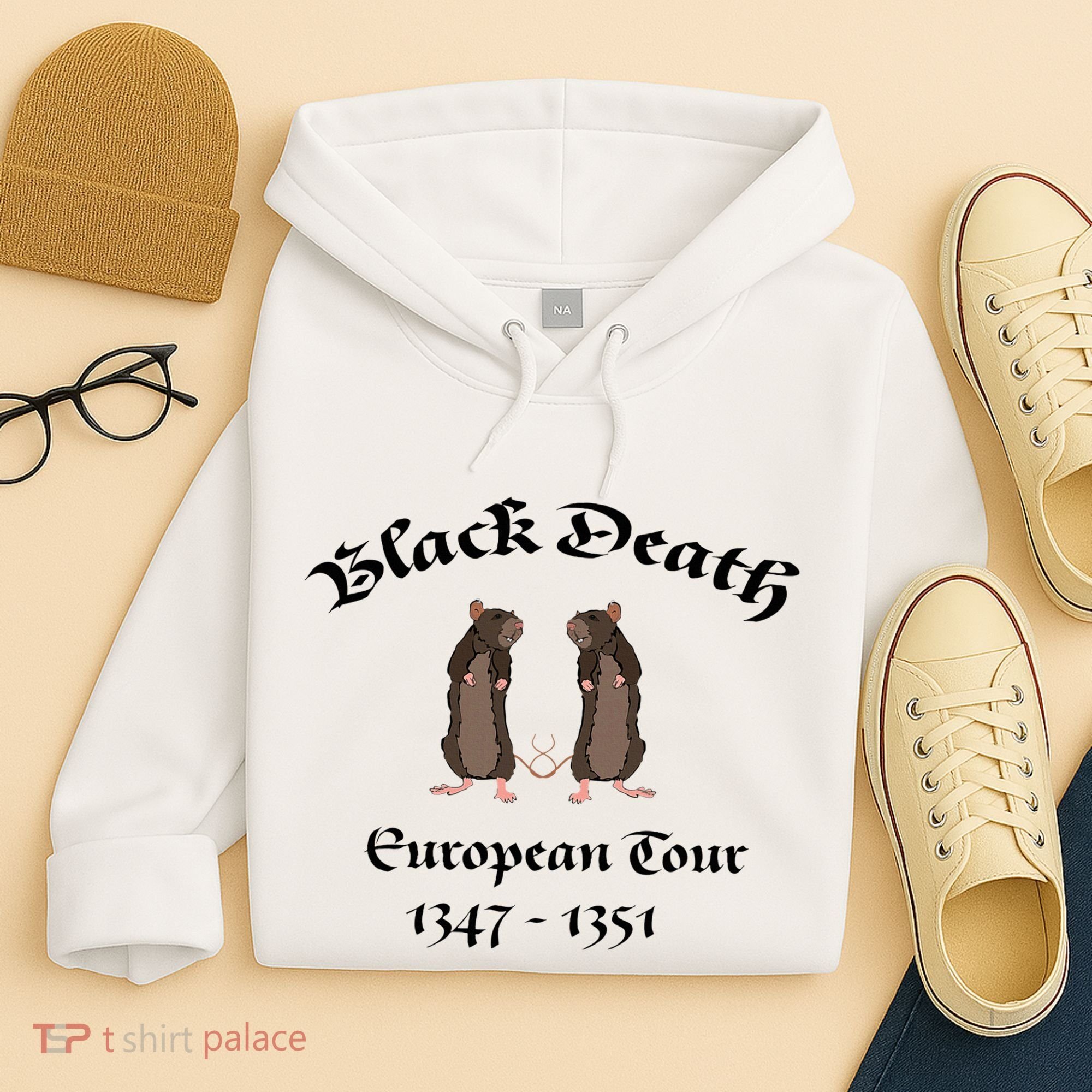 Black Death World Plague Funny History For Students Hoodie