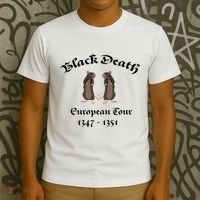 Black Death World Plague Funny History For Students T-Shirt thumb 3