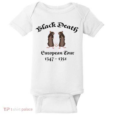 Black Death World Plague Funny History For Students Baby Bodysuit
