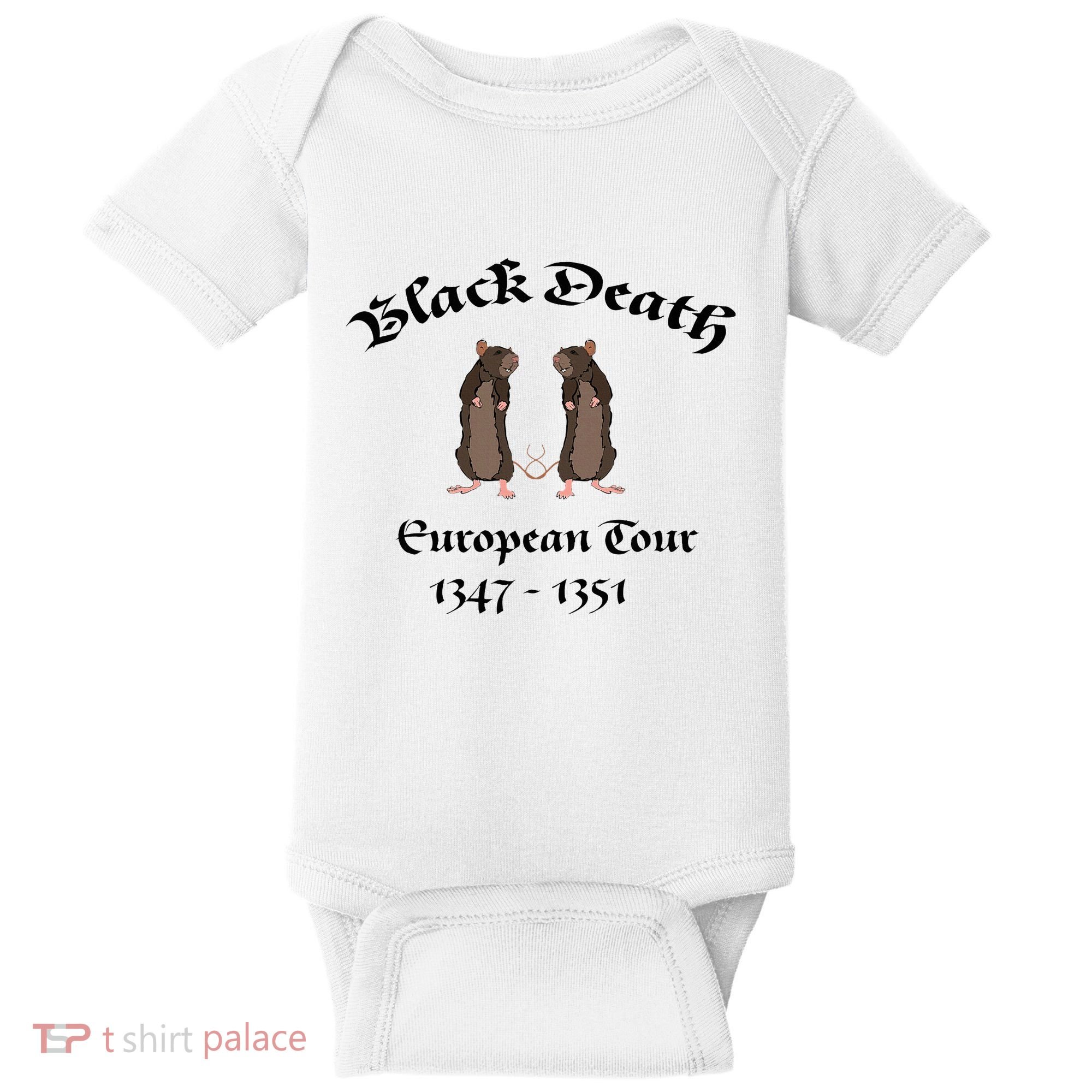 Black Death World Plague Funny History For Students Baby Bodysuit