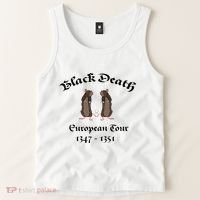 Black Death World Plague Funny History For Students Tank Top thumb 2