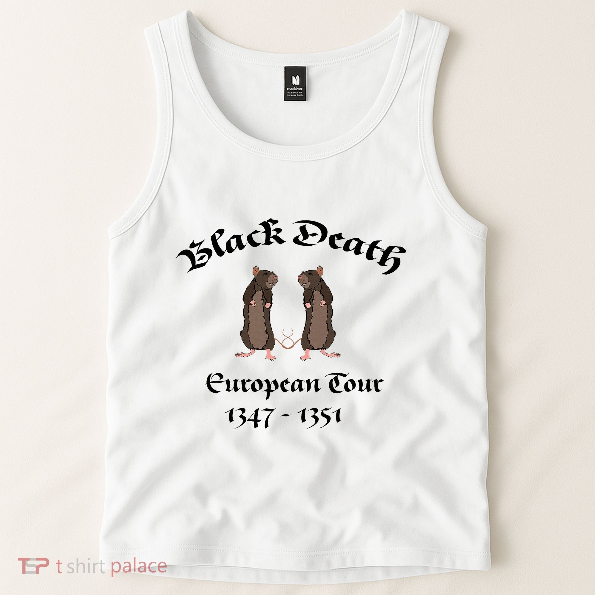 Black Death World Plague Funny History For Students Tank Top