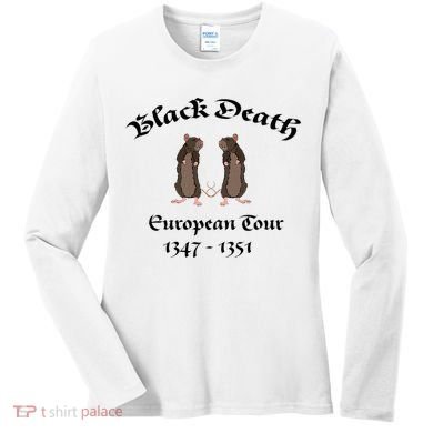 Black Death World Plague Funny History For Students Women's Long Sleeve Shirt