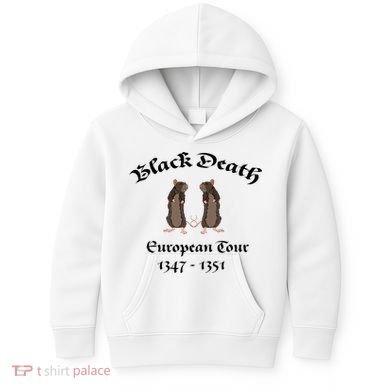 Black Death World Plague Funny History For Students Kids Hoodie