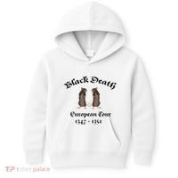Black Death World Plague Funny History For Students Kids Hoodie thumb 0