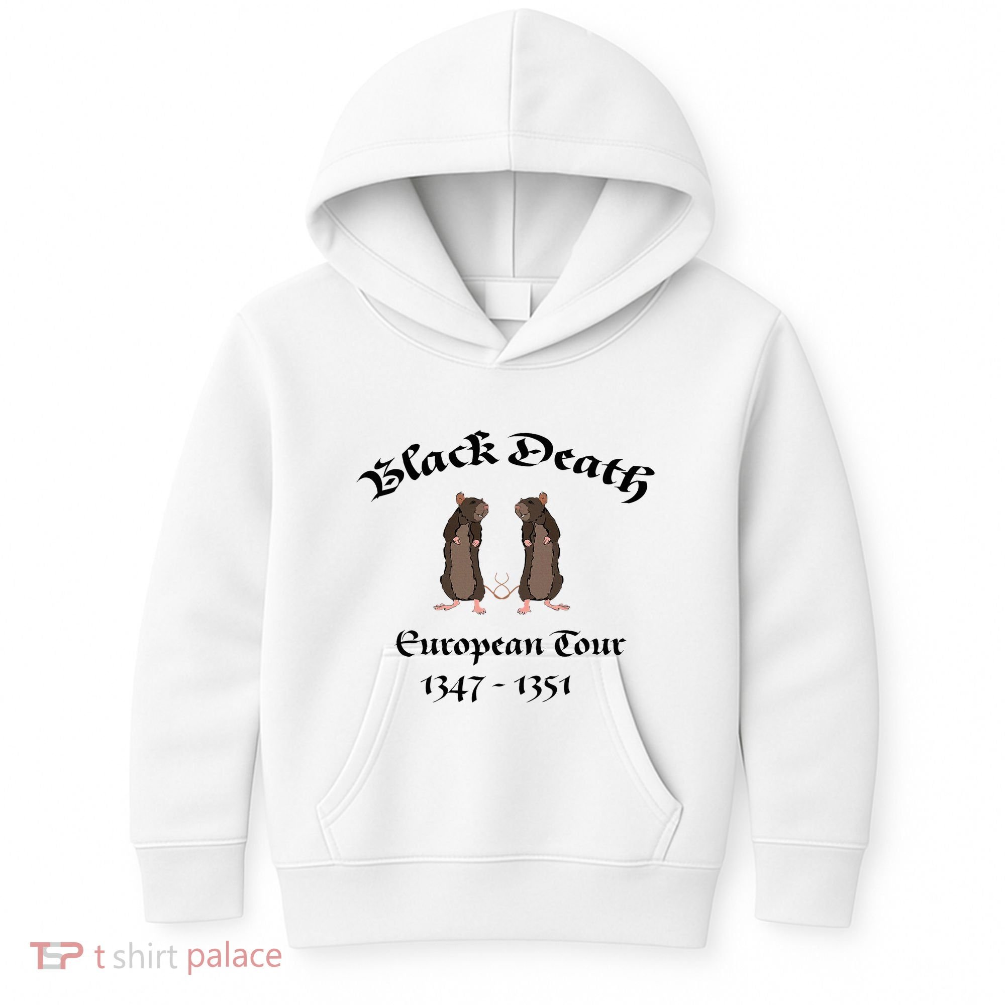 Black Death World Plague Funny History For Students Kids Hoodie