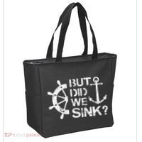 But Did We Sink Sailboat Sail Boating Captain Sailing Tote Bag thumb 2