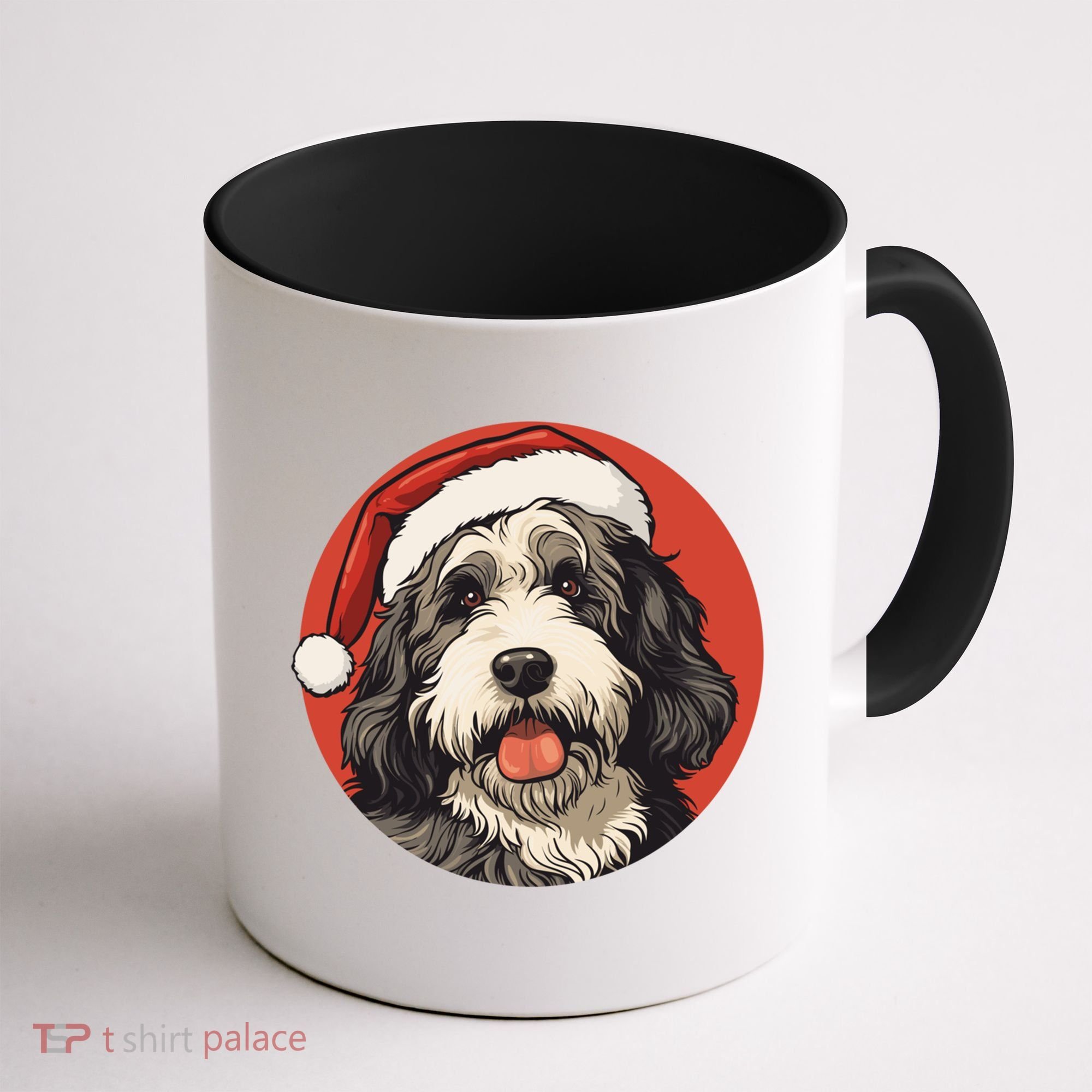 Bernedoodle Dog Xmas Doodle Dood Cute Christmas Bernedoodle Gift Coffee Mug