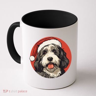 Bernedoodle Dog Xmas Doodle Dood Cute Christmas Bernedoodle Gift Coffee Mug