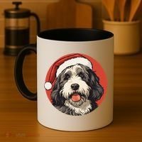 Bernedoodle Dog Xmas Doodle Dood Cute Christmas Bernedoodle Gift Coffee Mug thumb 4