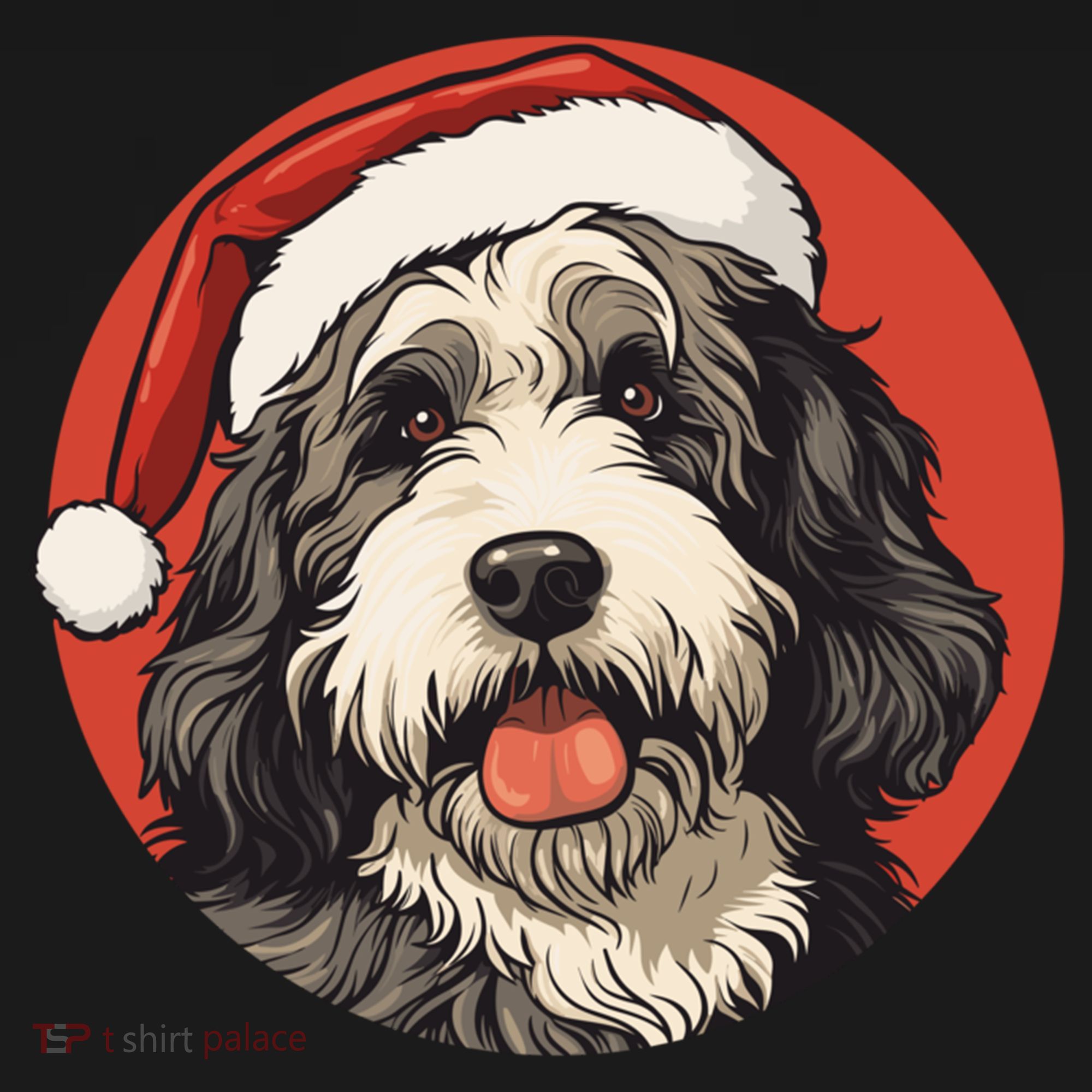 Bernedoodle Dog Xmas Doodle Dood Cute Christmas Bernedoodle Gift Women's Hoodie