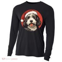 Bernedoodle Dog Xmas Doodle Dood Cute Christmas Bernedoodle Gift Cooling Performance Long Sleeve Crew thumb 0