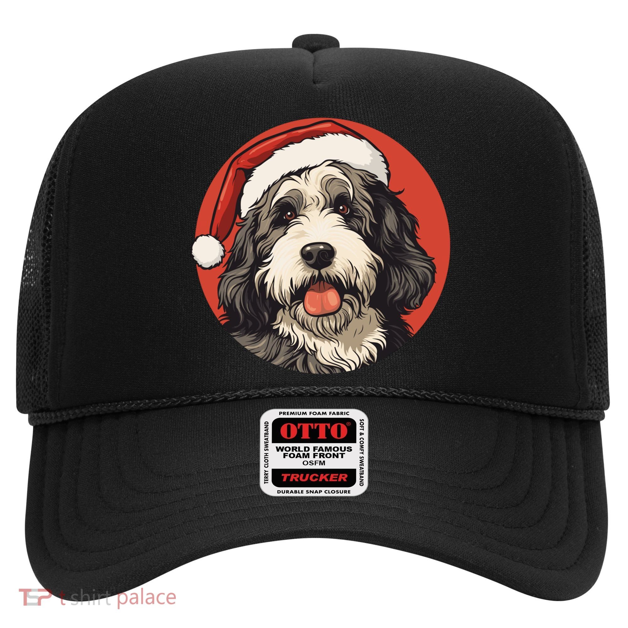 Bernedoodle Dog Xmas Doodle Dood Cute Christmas Bernedoodle Gift Hat