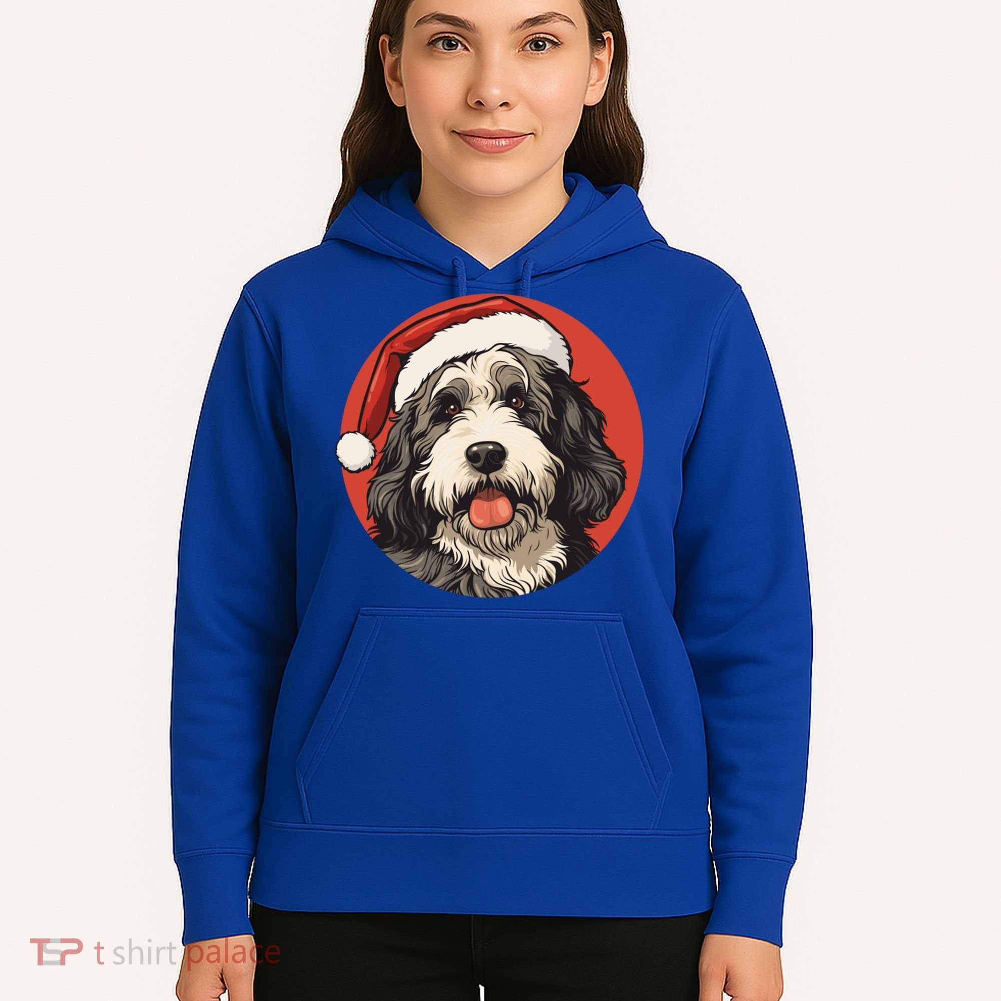 Bernedoodle Dog Xmas Doodle Dood Cute Christmas Bernedoodle Gift Hoodie