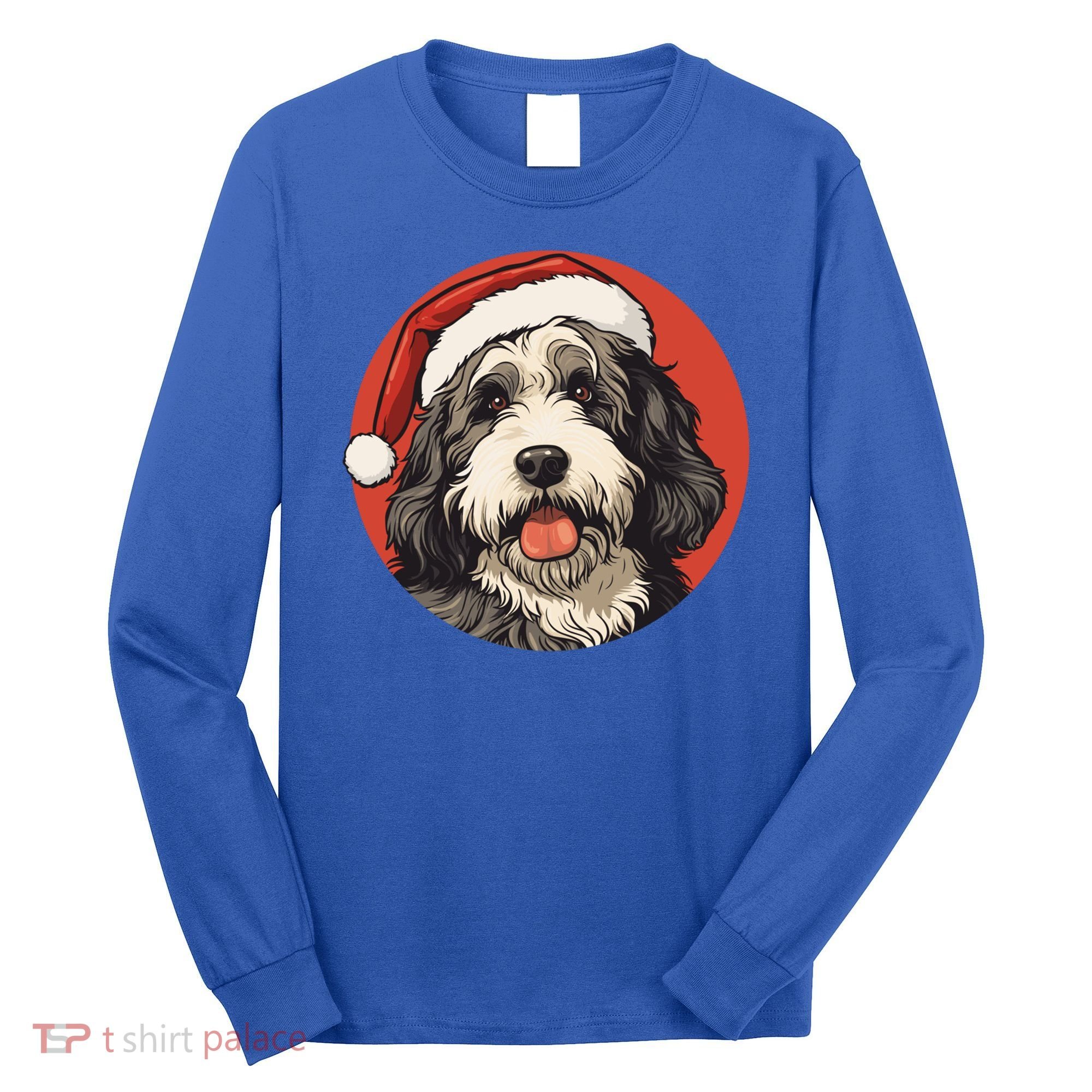 Bernedoodle Dog Xmas Doodle Dood Cute Christmas Bernedoodle Gift Long Sleeve Shirt