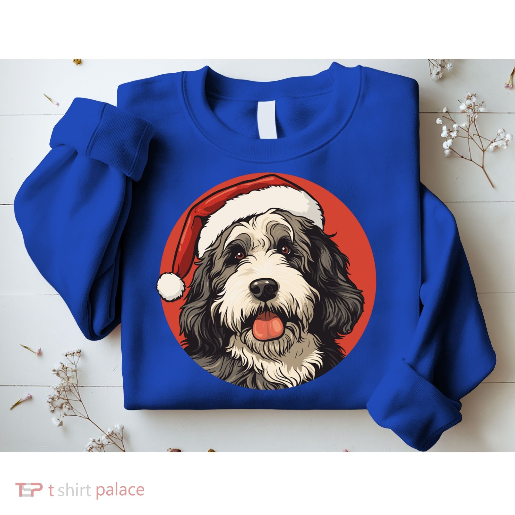 Bernedoodle Dog Xmas Doodle Dood Cute Christmas Bernedoodle Gift Sweatshirt